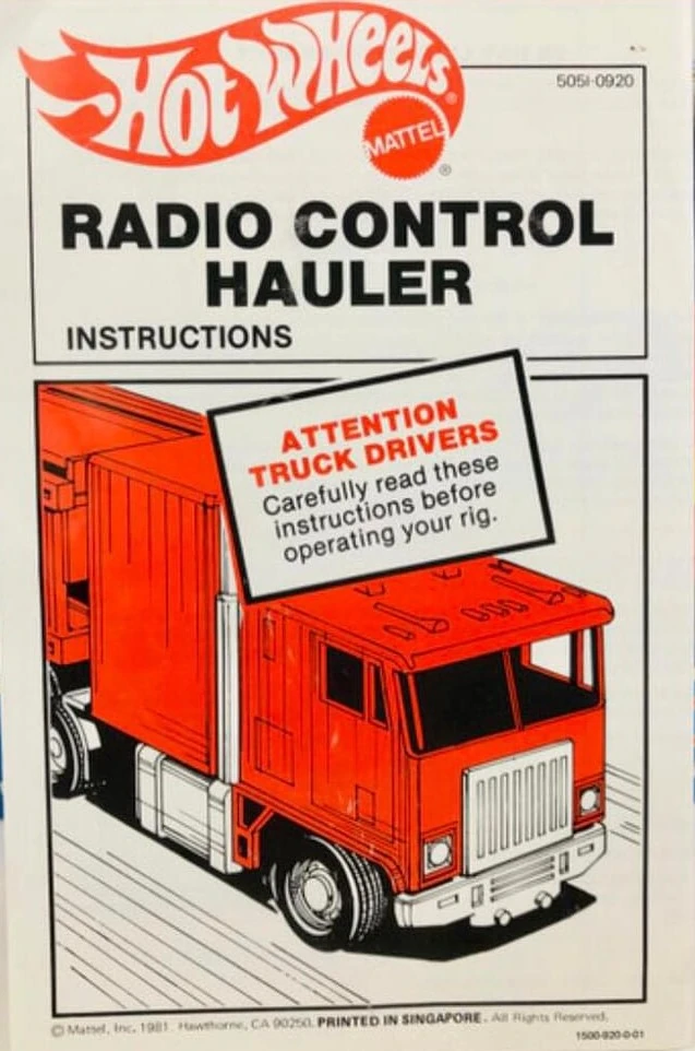 Hot Wheels Radio Control Hauler